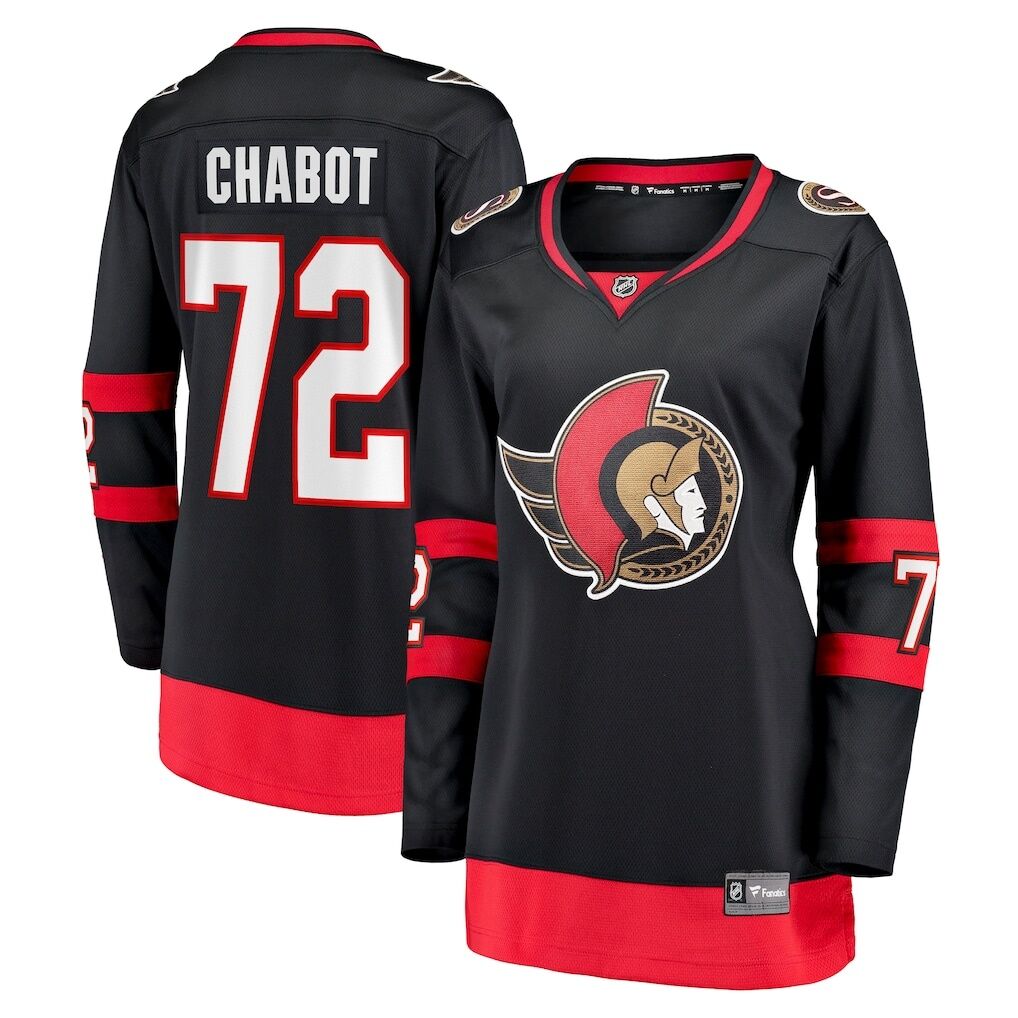 Thomas Chabot Ottawa Senators Fashion7 Women's Home Breakaway Jersey