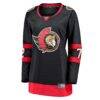 Thomas Chabot Ottawa Senators Fashion7 Women's Home Breakaway Jersey - Black - Side View