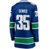 Thatcher Demko Vancouver Canucks Fashion7 Women's Home Breakaway Jersey - Blue - Detail View