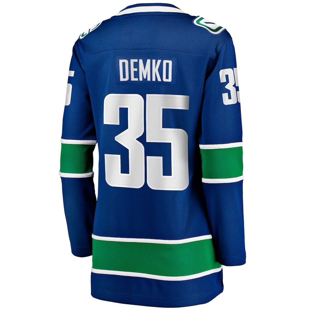 Thatcher Demko Vancouver Canucks Fashion7 Women's Home Breakaway Jersey