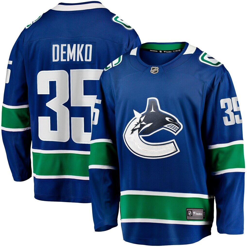 Thatcher Demko Vancouver Canucks Fashion7 Home Breakaway Jersey