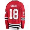 Denis Savard Chicago Blackhawks Fashion7 Premier Breakaway Retired Player Jersey - Red - Detail View