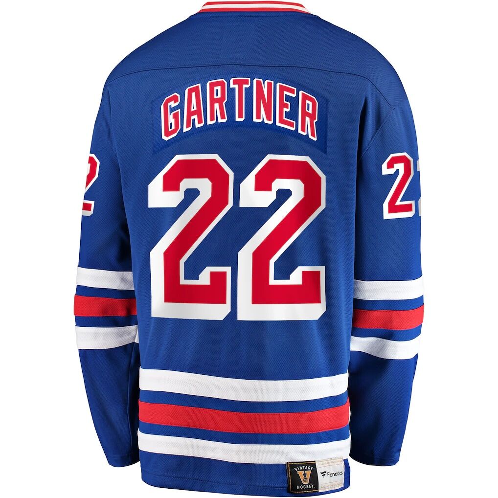 Mike Gartner New York Rangers Fashion7 Premier Breakaway Retired Player Jersey