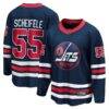 Mark Scheifele Winnipeg Jets Fashion7 Breakaway Jersey - Navy - Front View