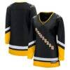Pittsburgh Penguins Fashion7 Women's Alternate Breakaway Jersey - Black - Front View