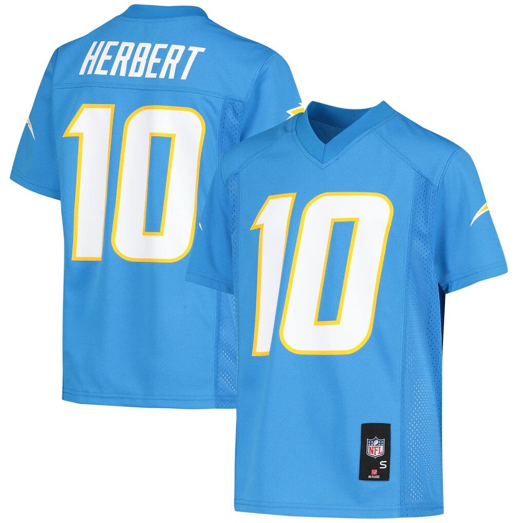 Justin Herbert Los Angeles Chargers Youth Replica Jersey - Powder Blue