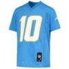 Justin Herbert Los Angeles Chargers Youth Replica Jersey - - Side View