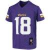 Justin Jefferson Minnesota Vikings Youth Replica Jersey - Purple - Side View