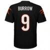 Joe Burrow Cincinnati Bengals Youth Replica Player Jersey - Black - Side View