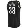 Nicolas Claxton Brooklyn Nets Fashion7 Fast Break Replica Jersey - Black - Detail View