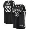 Nicolas Claxton Brooklyn Nets Fashion7 Fast Break Replica Jersey - Black - Front View