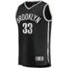 Nicolas Claxton Brooklyn Nets Fashion7 Fast Break Replica Jersey - Black - Side View