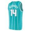 Nick Richards Charlotte Hornets Fashion7 Fast Break Replica Jersey - Teal - Detail View