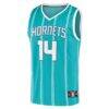 Nick Richards Charlotte Hornets Fashion7 Fast Break Replica Jersey - Teal - Side View