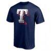 Texas Rangers Red White and Team T-Shirt - Navy - Side View
