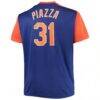 Mike Piazza New York Mets Cooperstown Collection Replica Player Jersey - - Detail View