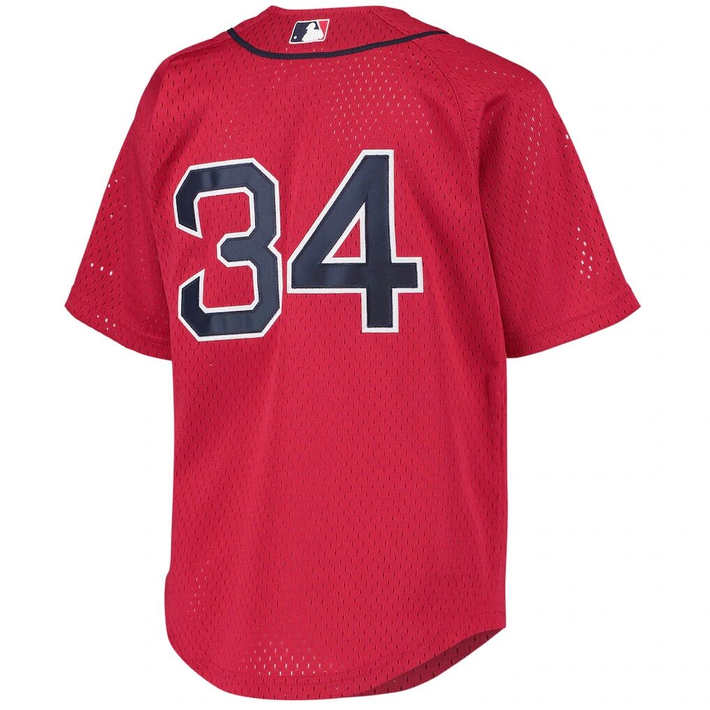 David Ortiz Boston Red Sox Mitchell & Ness Youth Cooperstown Collection Batting Practice Jersey