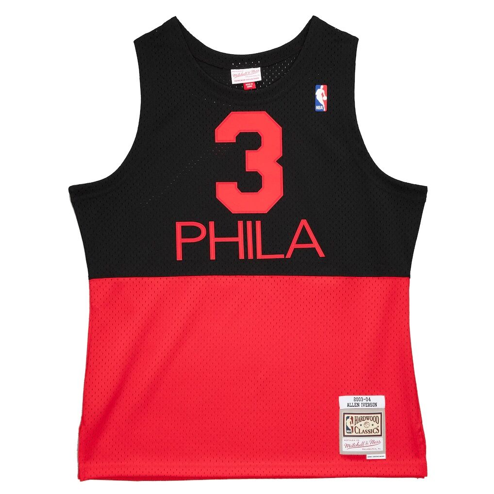 Allen Iverson Philadelphia 76ers Mitchell & Ness 2003/04 Hardwood Classics Reload 2.0 Swingman Jersey