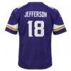 Justin Jefferson Minnesota Vikings Nike Youth Game Jersey - Purple - Detail View