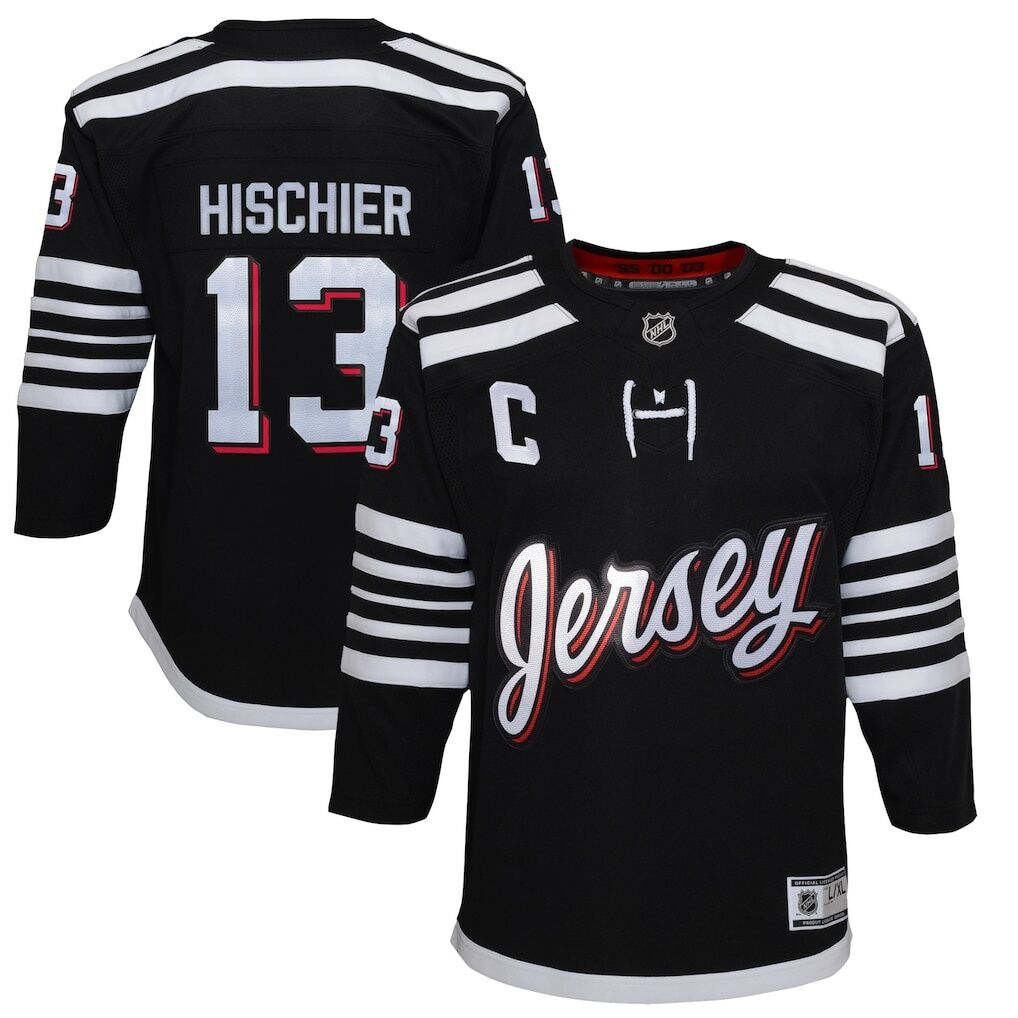 Nico Hischier New Jersey Devils Youth 2021/22 Alternate Premier Player Jersey