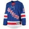 Alexis Lafreniere New York Rangers Youth Home Premier Player Jersey - Blue - Side View