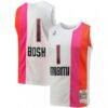Chris Bosh Miami Heat Mitchell & Ness 2011/12 Hardwood Classics Swingman Jersey - White - Front View