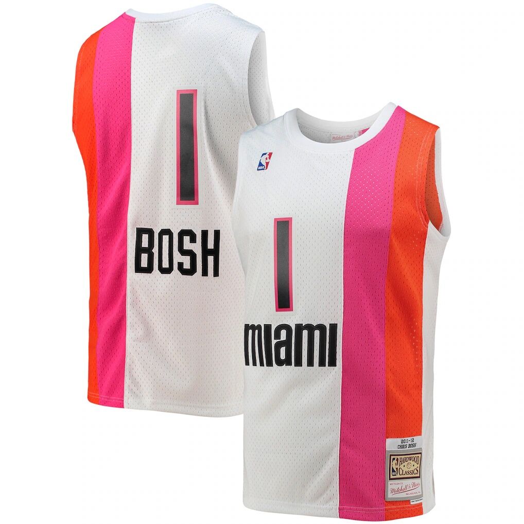 Chris Bosh Miami Heat Mitchell & Ness 2011/12 Hardwood Classics Swingman Jersey