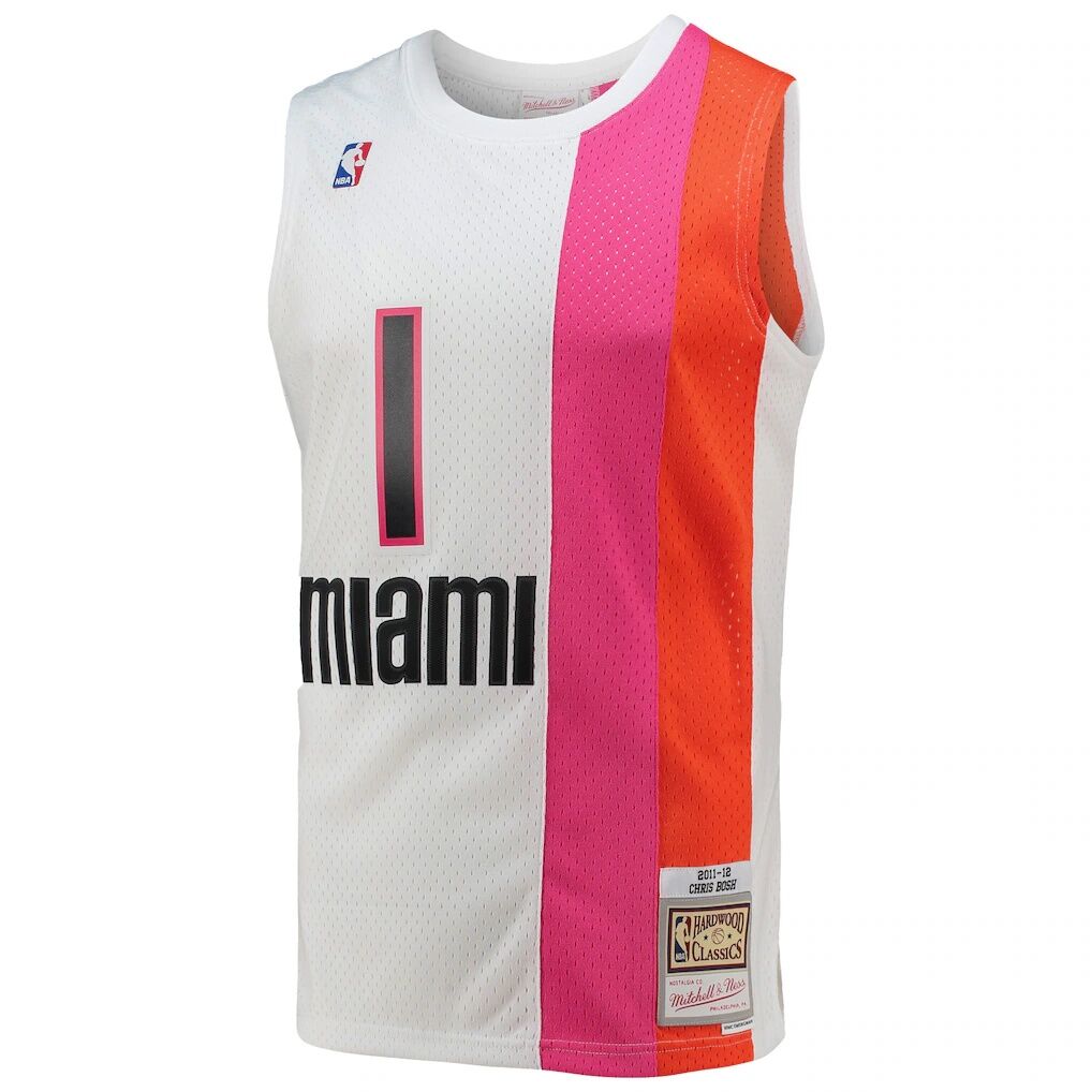 Chris Bosh Miami Heat Mitchell & Ness 2011/12 Hardwood Classics Swingman Jersey