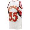 Dikembe Mutombo Atlanta Hawks Mitchell & Ness 1996/97 Hardwood Classics Swingman Jersey - White - Detail View