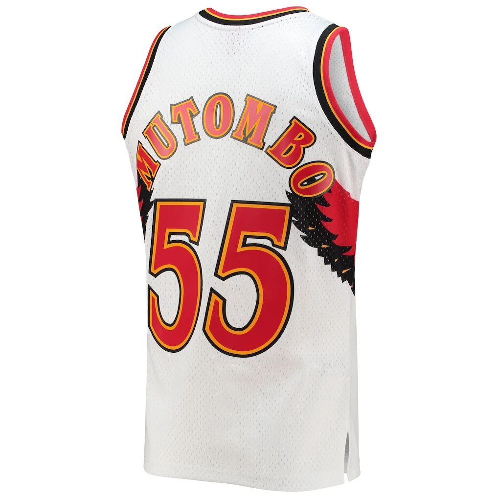Dikembe Mutombo Atlanta Hawks Mitchell & Ness 1996/97 Hardwood Classics Swingman Jersey