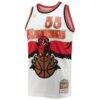 Dikembe Mutombo Atlanta Hawks Mitchell & Ness 1996/97 Hardwood Classics Swingman Jersey - White - Side View