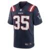 Jim Nance New England Patriots Nike Retired Player Jersey - Navy - Side View