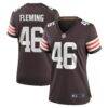 Don Fleming Cleveland Browns Nike Women's Retired Player Jersey - Brown - Front View