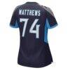 Bruce Matthews Tennessee Titans Nike Women's Retired Player Jersey - Navy - Detail View
