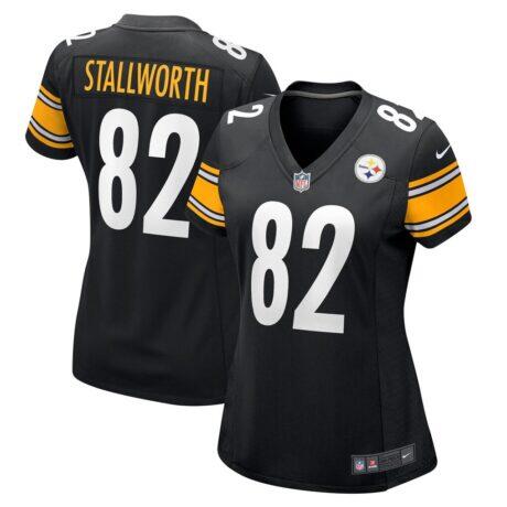 John Stallworth Pittsburgh Steelers Nike Women's Retired Player Jersey - Black - Front View