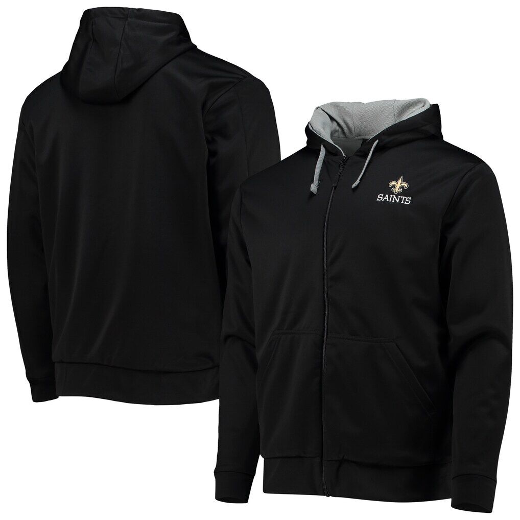 New Orleans Saints Dunbrooke Apprentice Full-Zip Hoodie - Black/Gray