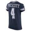 Dak Prescott Dallas Cowboys Nike Vapor Elite Player Team Jersey - Navy - Detail View