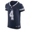 Dak Prescott Dallas Cowboys Nike Vapor Elite Player Team Jersey - Navy - Side View