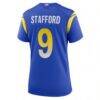 Matthew Stafford Los Angeles Rams Nike Women's Game Jersey - Royal - Detail View