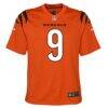 Joe Burrow Cincinnati Bengals Nike Youth Game Jersey - Orange - Side View