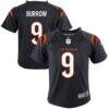 Joe Burrow Cincinnati Bengals Nike Preschool Game Jersey - Black - Front View