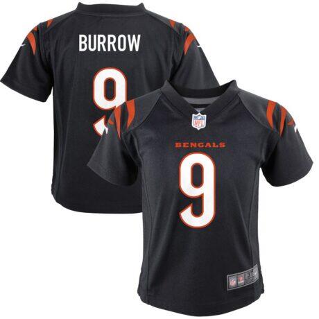 Joe Burrow Cincinnati Bengals Nike Toddler Game Jersey - Black - Front View
