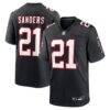 Deion Sanders Atlanta Falcons Nike Retired Player Alternate Game Jersey - Black - Front View