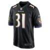 Jamal Lewis Baltimore Ravens Nike Retired Player Alternate Game Jersey - Black - Side View
