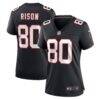 Andre Rison Atlanta Falcons Nike Women's Retired Player Jersey - Black - Front View