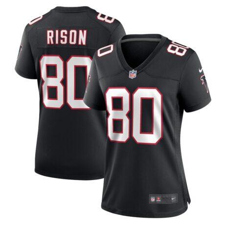 Andre Rison Atlanta Falcons Nike Women's Retired Player Jersey - Black - Front View