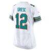 Bob Griese Miami Dolphins Nike Women's Retired Player Jersey - White - Detail View