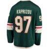 Kirill Kaprizov Minnesota Wild Fashion7 Home Breakaway Replica Jersey - Green - Detail View