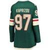 Kirill Kaprizov Minnesota Wild Fashion7 Women's Home Breakaway Replica Jersey - Green - Detail View