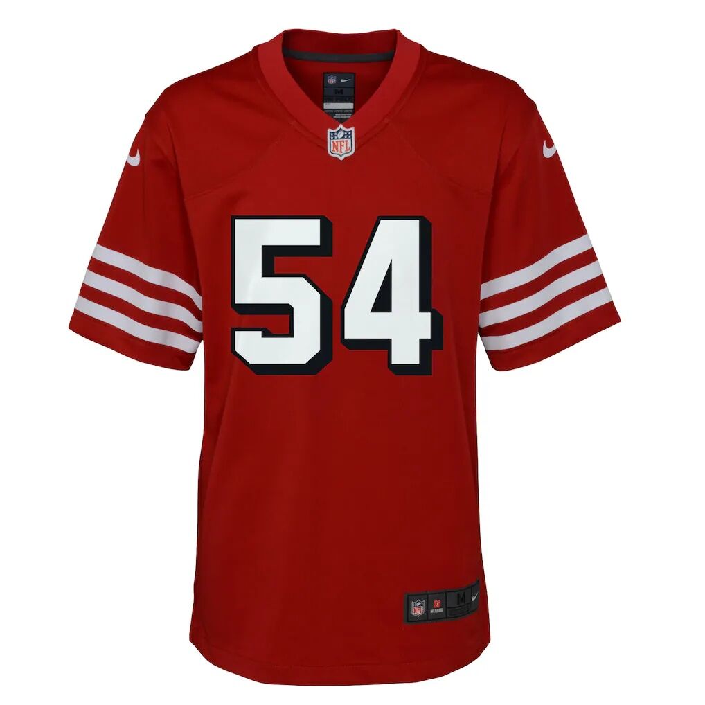 Fred Warner San Francisco 49ers Nike Youth Game Jersey - Scarlet